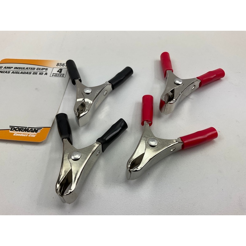 Dorman 85677 10 AMP Red/Black Insulated Clamps