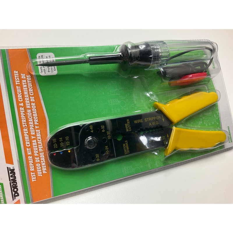 Dorman 86240 Electric Circuit Tester Kit + Crimper & Wire Stripper Tool