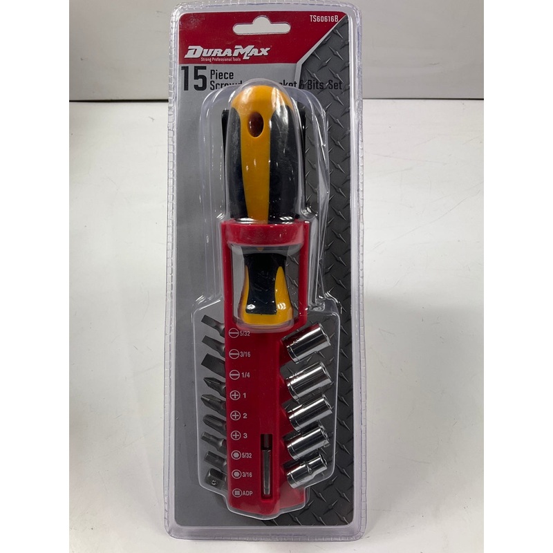 Dura Max TS60616B Screwdriver Set, 15-Piece