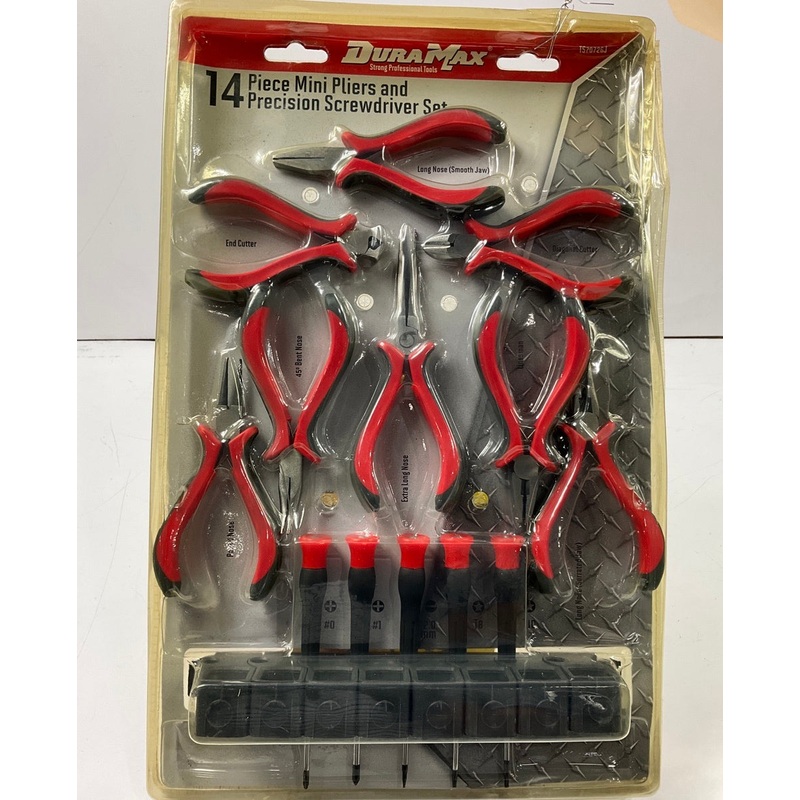 Dura Max TS70726J 14-Piece Mini Pliers And Precision Screwdriver Set
