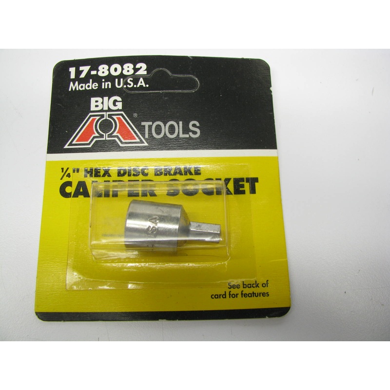 Big A 17-8082 Disc Brake Caliper Socket - 1/4'' Hex - MADE IN USA