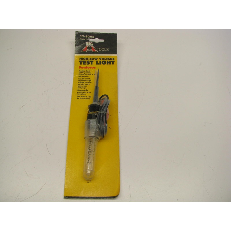 Big A 17-8302 High-Low Voltage Circuit Test Light - 6 & 12 Volt DC Systems - USA