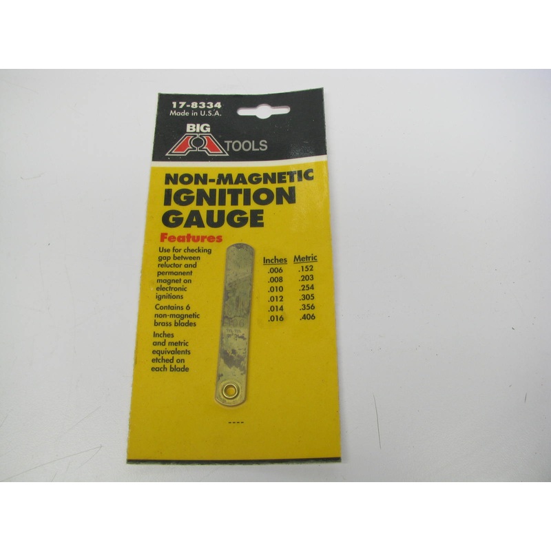 Big A 17-8334 Non-Magnetic Ignition Gauge Tool For Spark Plug Gap - MADE IN USA