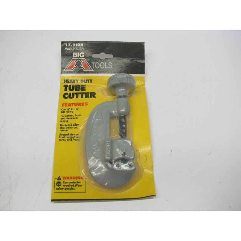 Big A 17-9108 Heavy Duty Tubing Cutter Tool - 1/8'' To 1-1/8'' Tubing MADE IN USA