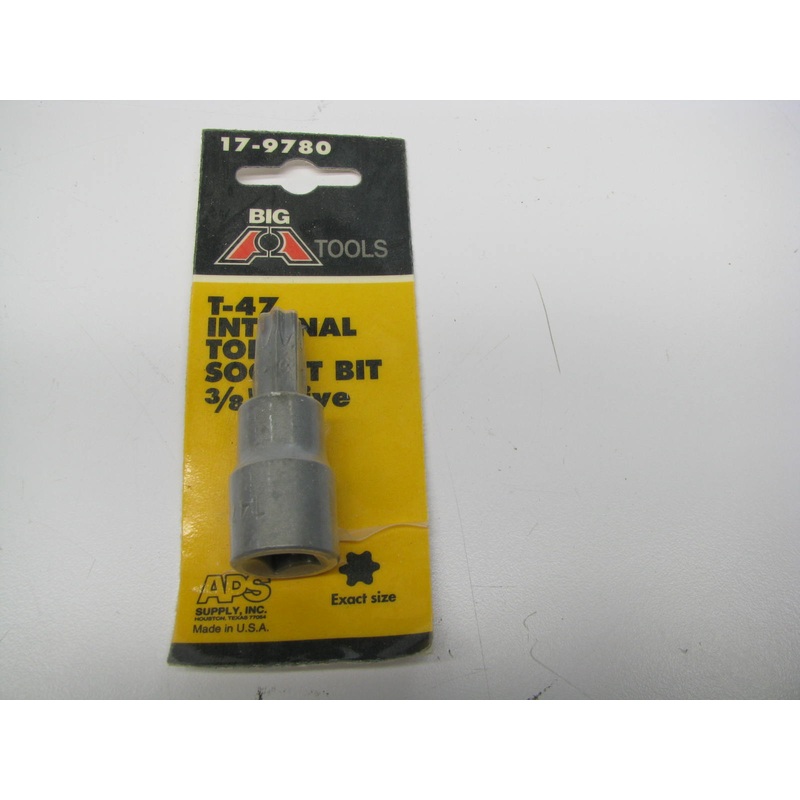 Big A 17-9780 T-47 Internal Torx Socket Bit - 3/8'' Drive