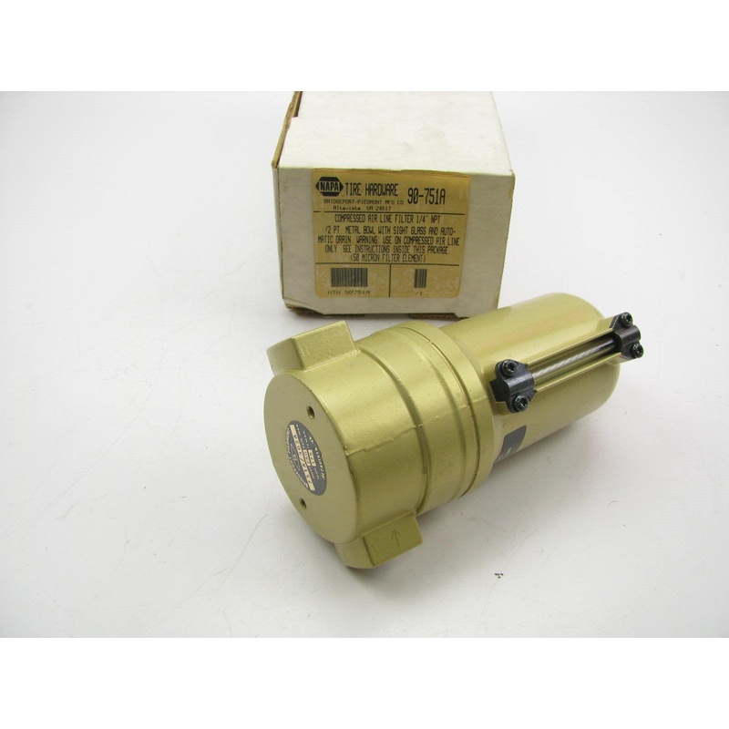 Bridgeport Piedmont Compressed Air Line Filter - 1/4'' NPT - 50 MICRON FILTER