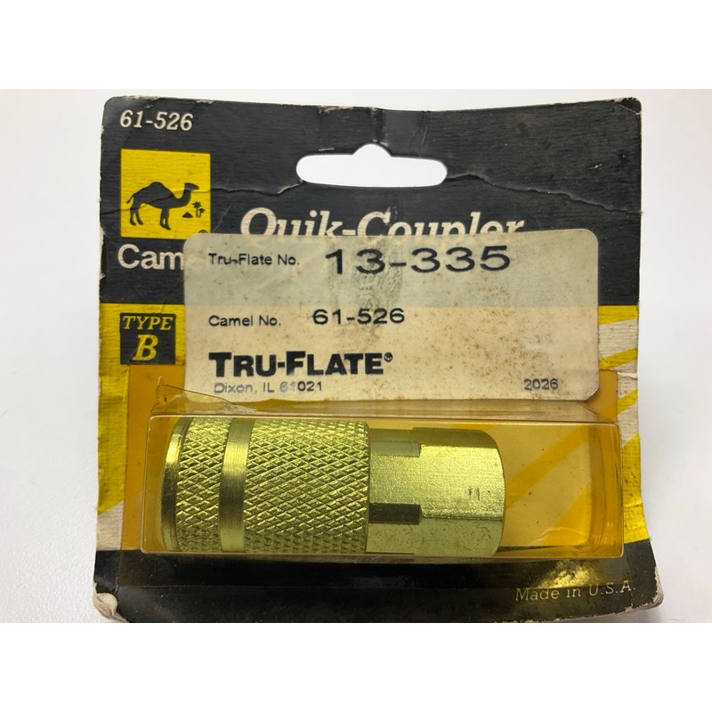 Camel 61-526 Air Hose Quick Disconnect Coupler, Type ''B'', 1/4'' Female NPT