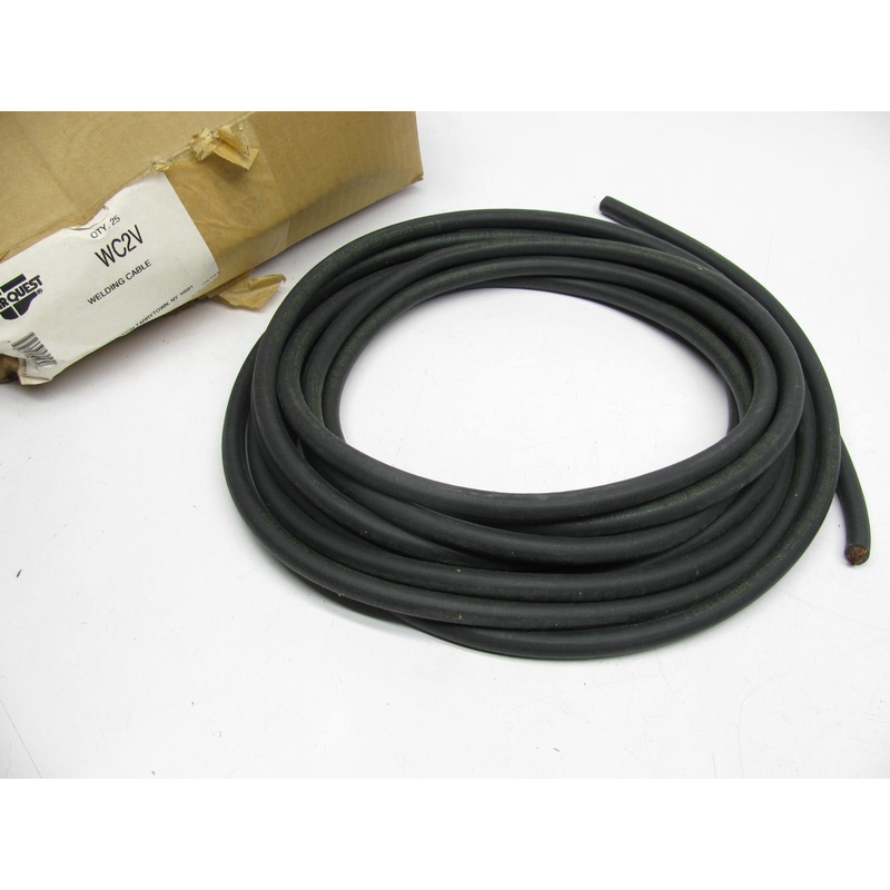 Carquest WC2V 2 Gauge Black Welding Cable 600V - 25' Long
