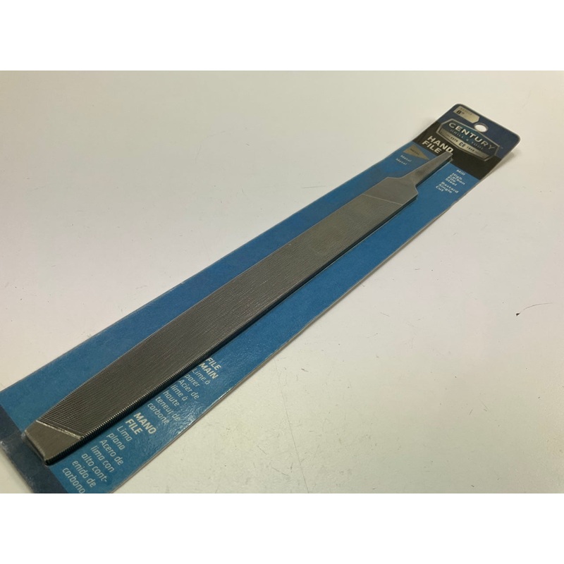 Century 04052 8'' Rectangular Pattern Single Cut Milled Bastard File, Mill File