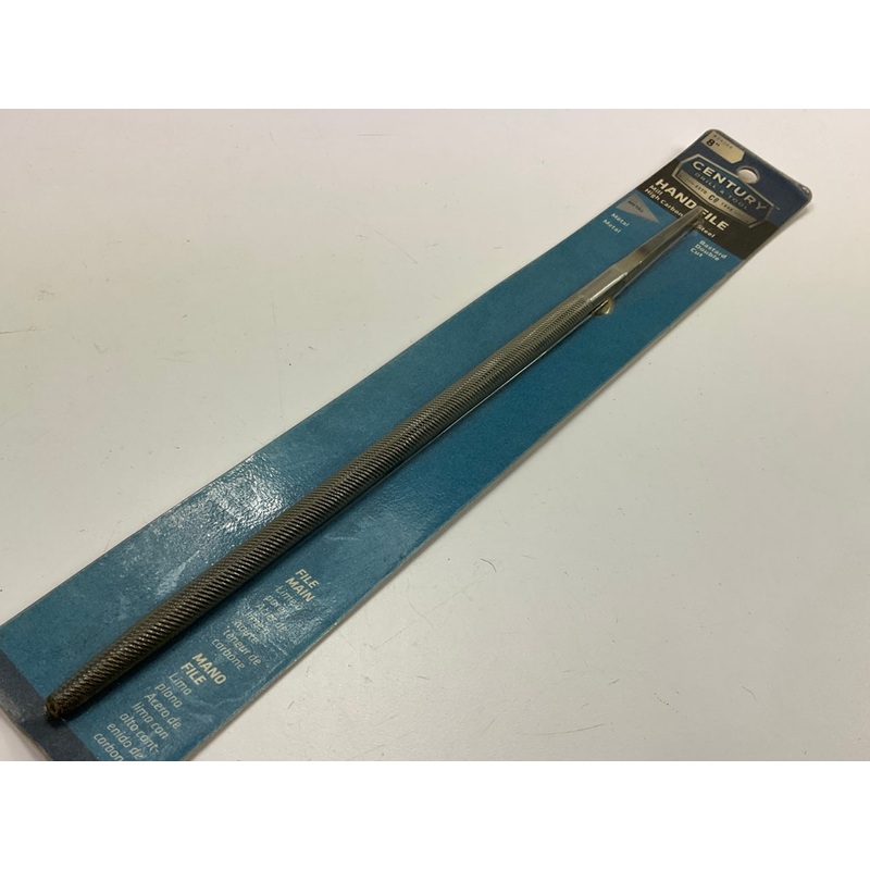 Century 04064 Bastard Double Cut 8'' Round Hand File Mill