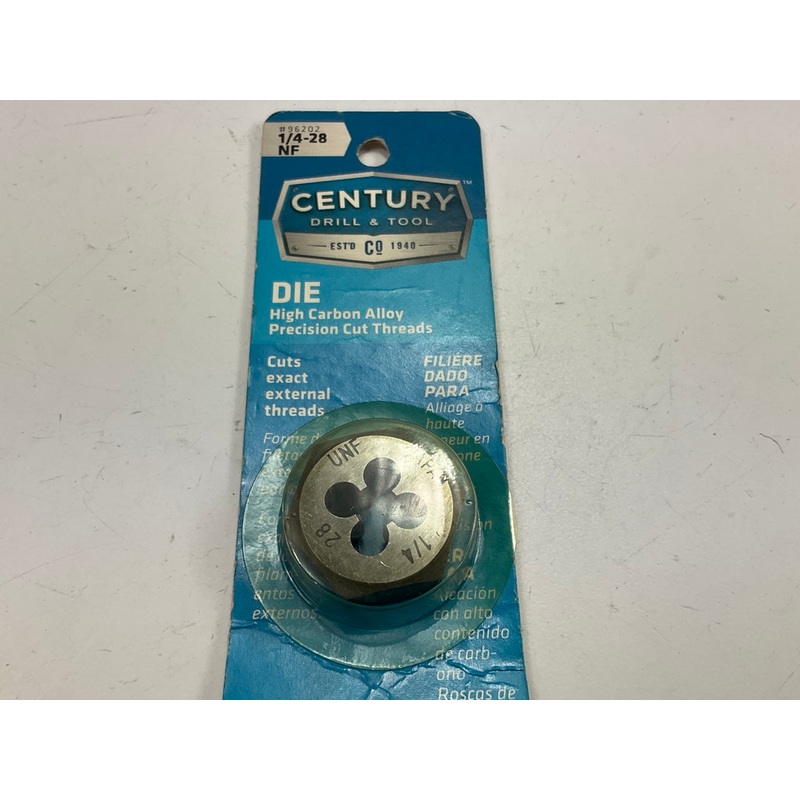 Century 96202 Fine Hexagon Die Tool - 1/4 - 28 NF