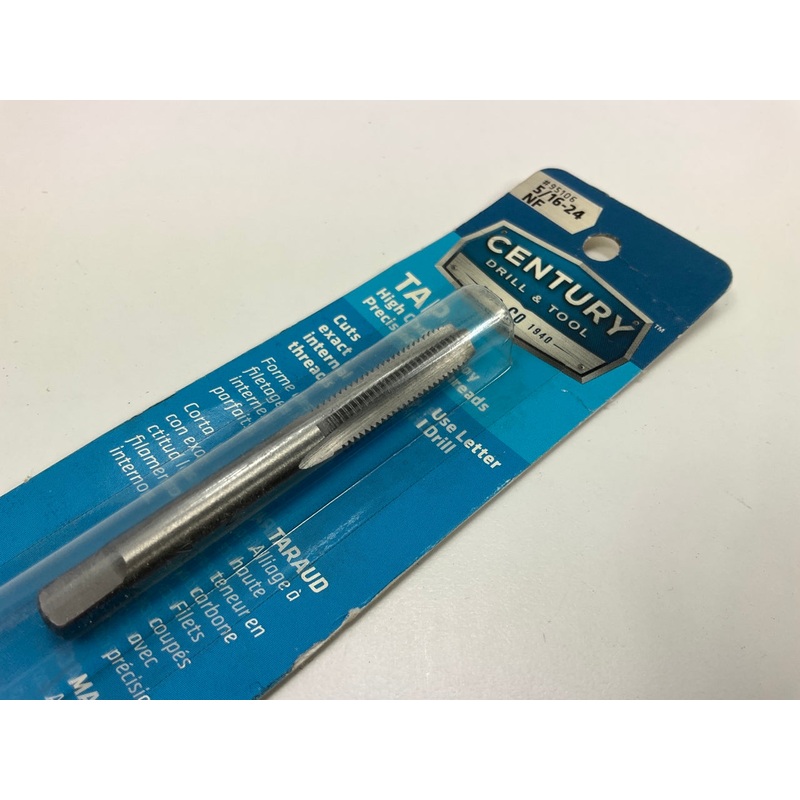 Century Drill 95106 Fine Plug Hand Tap, 5/16-24 NF