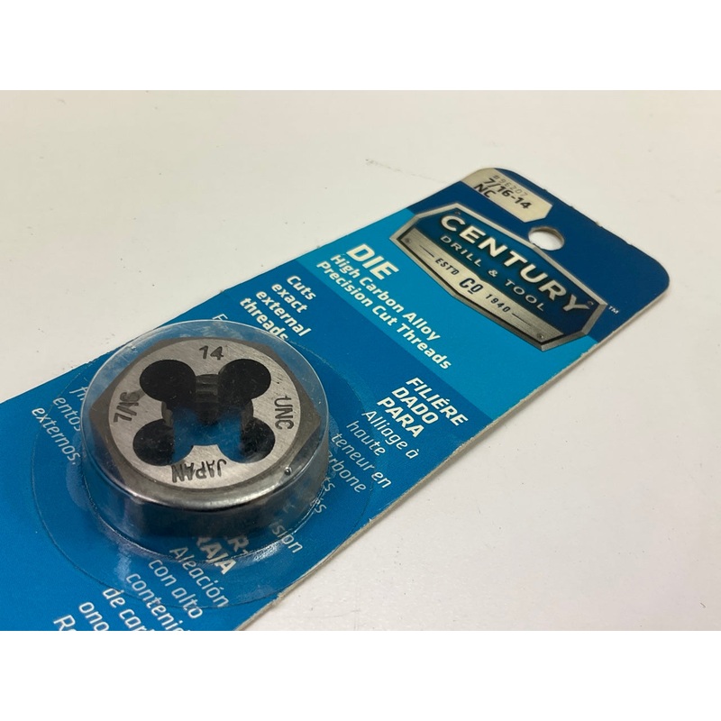 Century Drill 96207 Coarse Hexagon Die, 7/16-14 NC