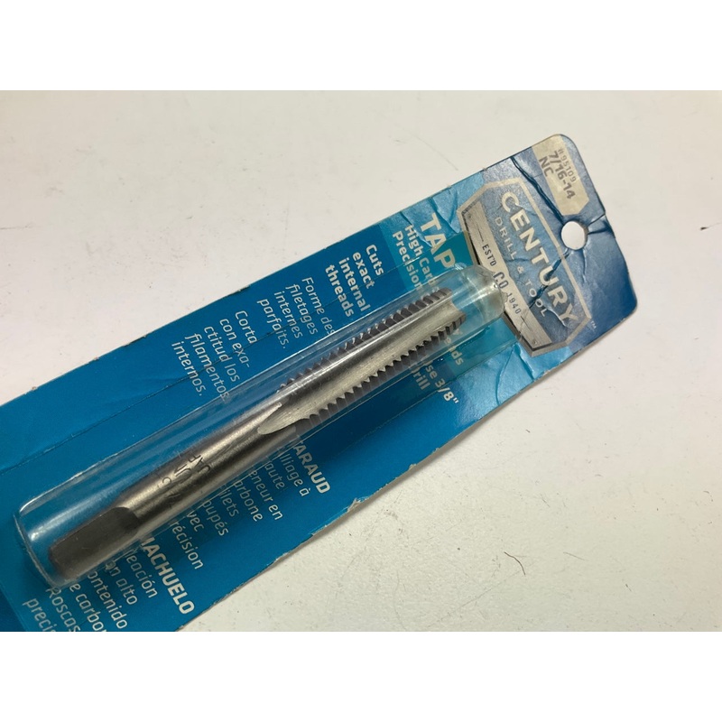 Century Drill & Tool 95109 Carbon Steel Tap, 7/16-14NC