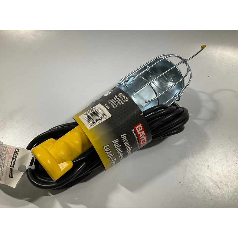 Bayco SL-425A  Incandescent Work Light With Metal Guard And Single Outlet