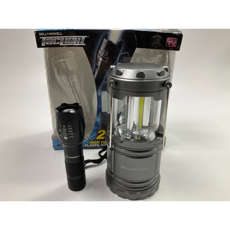 Bell & Howell 6348409 - Taclight Lantern And Flashlight Bundle SUPER BRIGHT LED