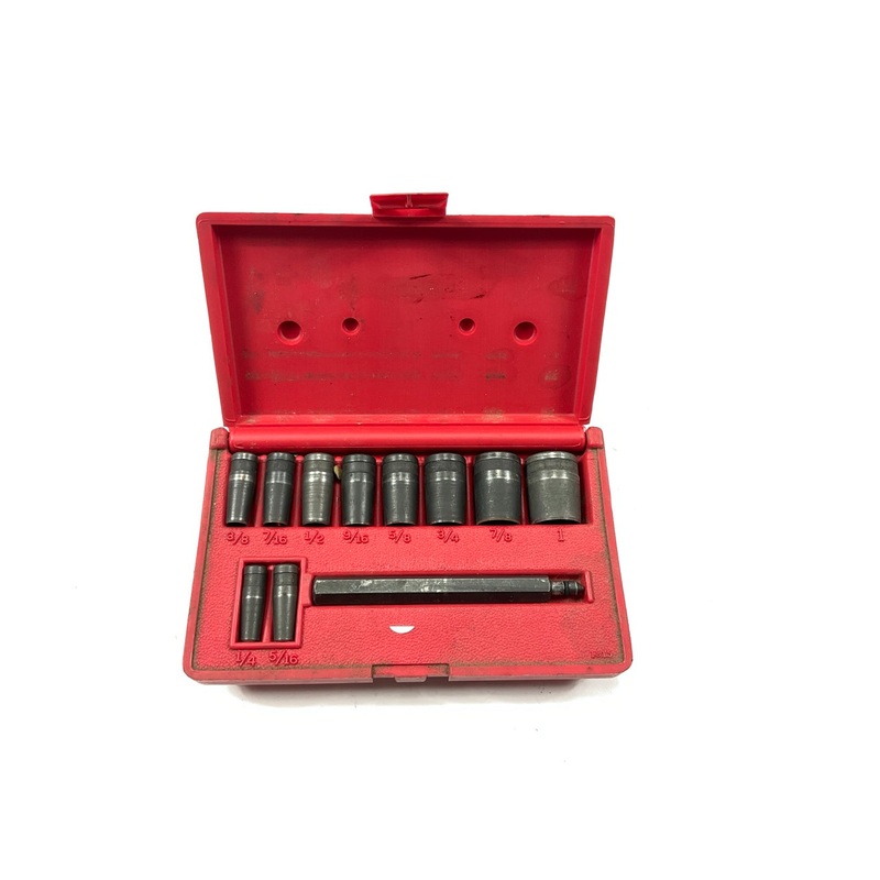 USED - 11 Piece Gasket Hole Punch Set, 1/4'' Through 1'' SAE - MADE IN USA