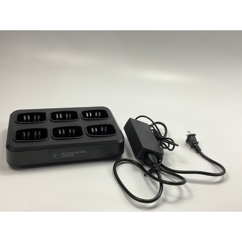 USED 6-Way Universal Charger Rapid Charger Compatible For Motorola GP3688 GP3188