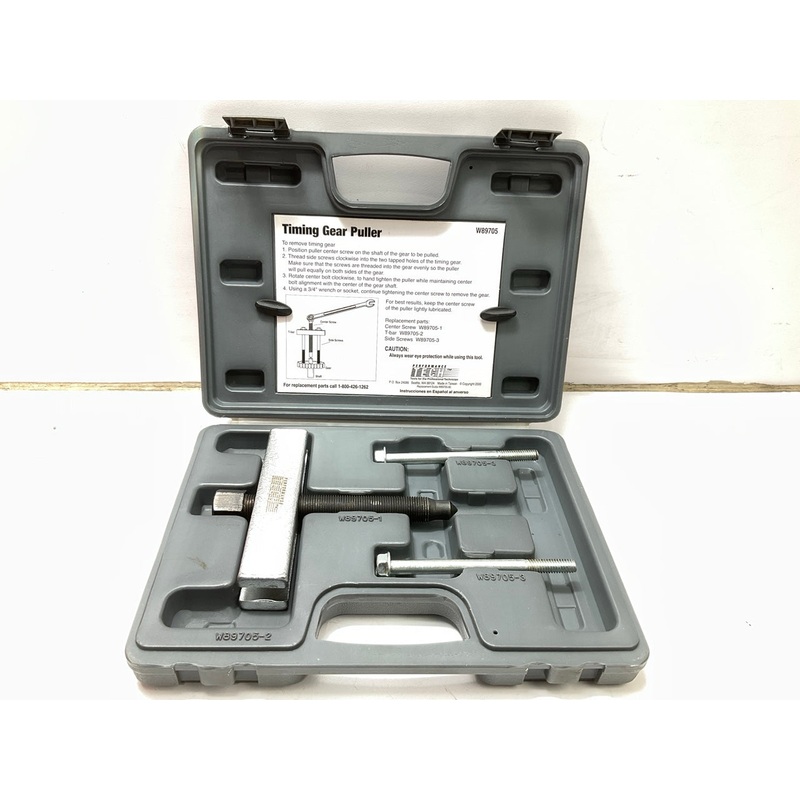 USED - See Photos - # 9 Performance Tool W89705 Timing Gear Puller Tool Set Kit