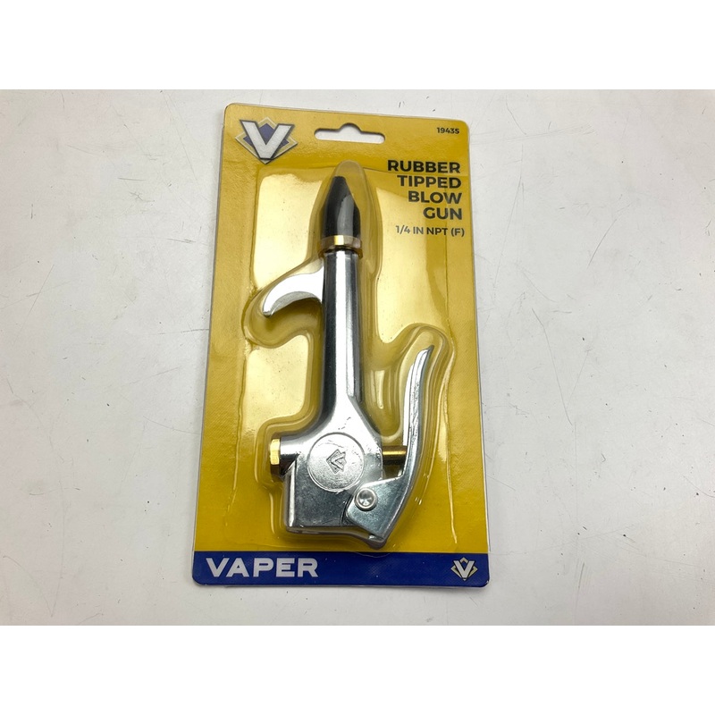 Vaper 19435 Rubber Tipped Blow Gun, 1/4'' Air Inlet