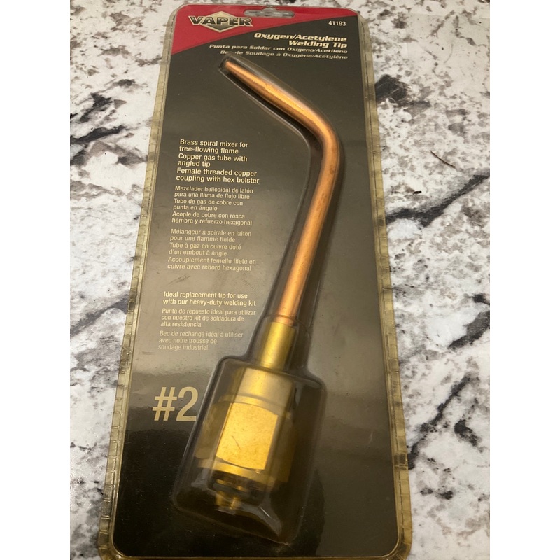VAPER 41193  #2 Oxygen/Acetylene Welding Brazing Torch Tip