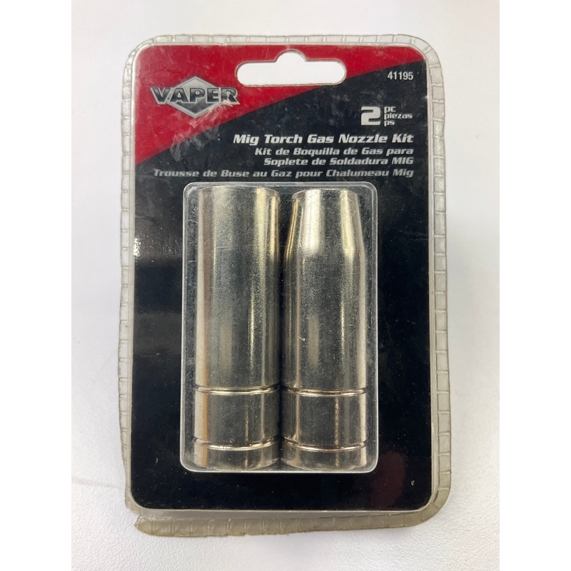 Vaper 41195 Mig Touch Gas Nozzle Kit, 11/16'' Diameter, 2-1/8'' Long - 2 Pack