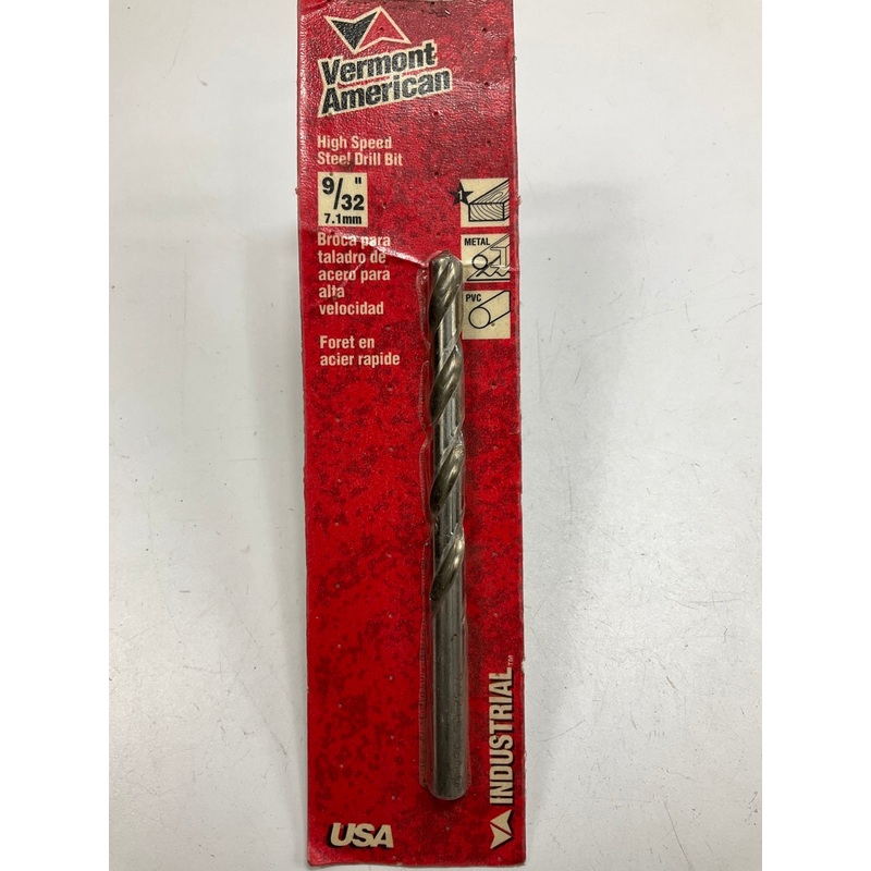 Vermont American 10218 High Speed Drill Bit, 9/32'' - MADE IN USA