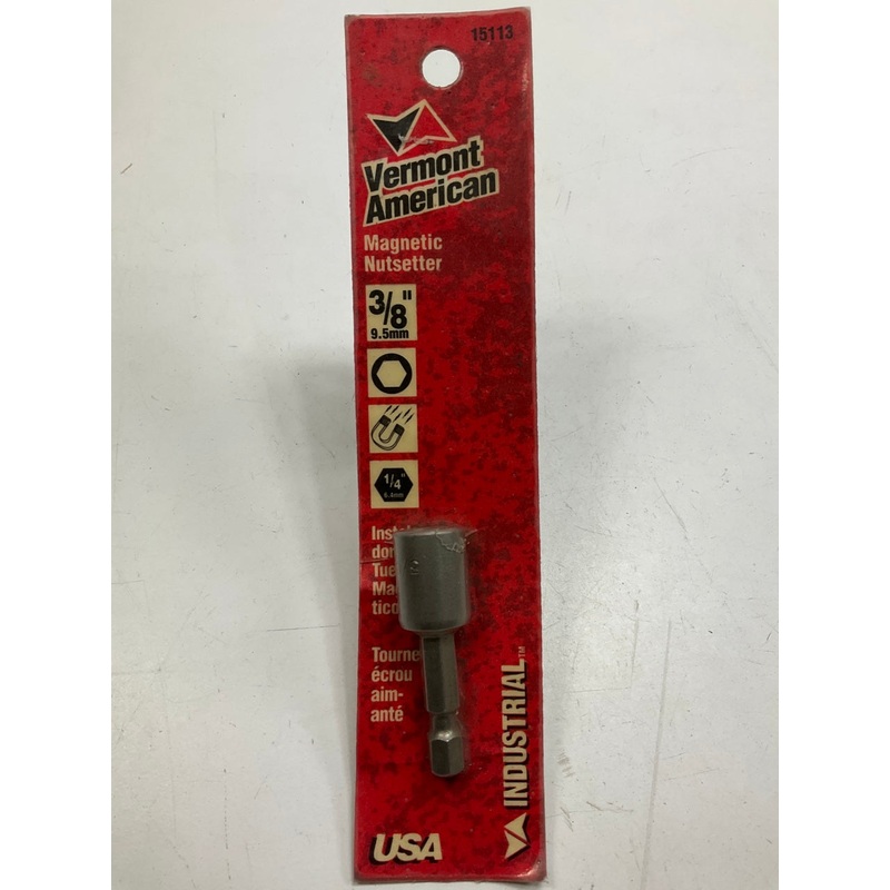 Vermont American 15113 3/8'' Magnetic Nutsetter, 1/4'' Hex Drive - MADE IN USA