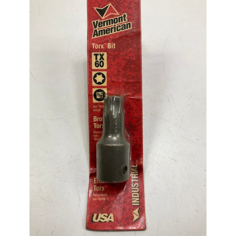 Vermont American 15760 TX60 Torx Bit - MADE IN USA
