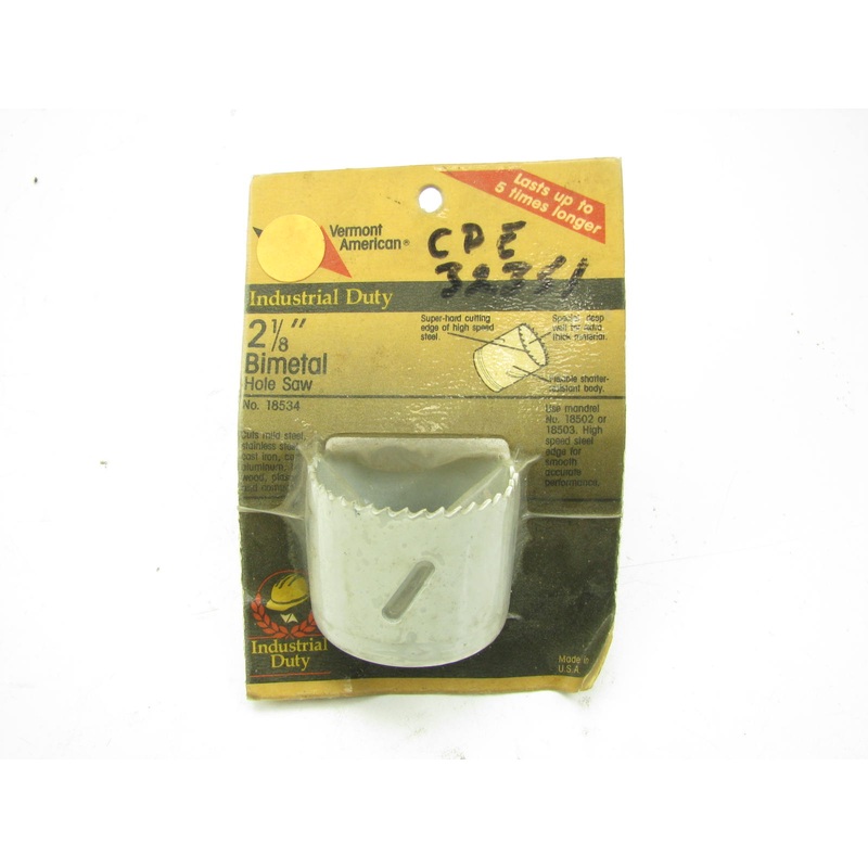 Vermont American 18534 2-1/8'' X 3/4'' HSS Bi-Metal Hole Saw