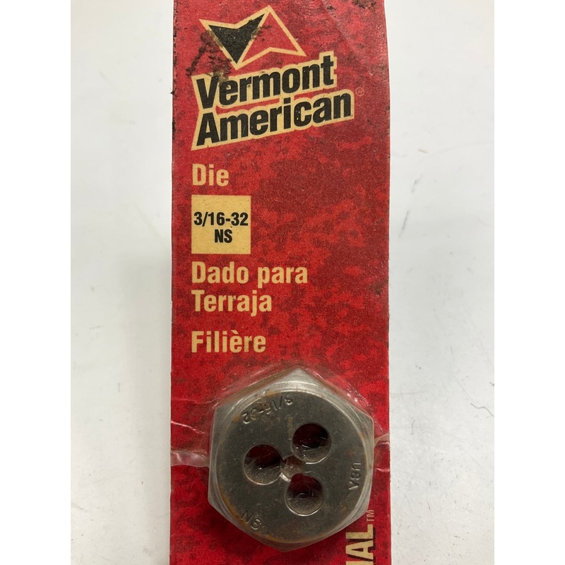 Vermont American 20767 Die 3/16''-32 NS - MADE IN USA