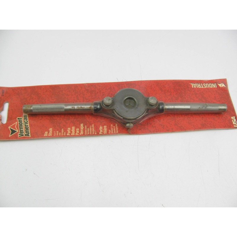 Vermont American 21932 Die Stock For 1'' Round & Hexagon Dies - MADE IN USA