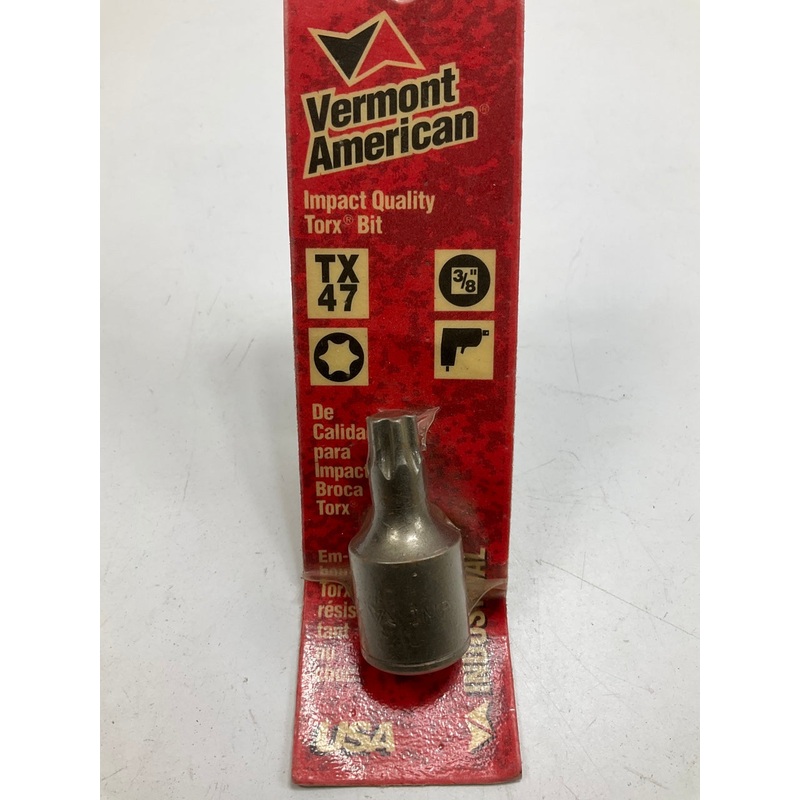 Vermont American 80463 TX47 Torx Bit, 3/8'' Drive - MADE IN USA