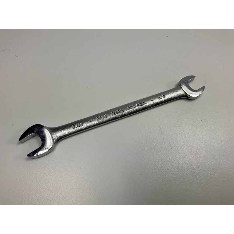 VINTAGE Fleet 5014 Double Open-End Wrench, 7/16'' & 3/8'' - MADE IN USA