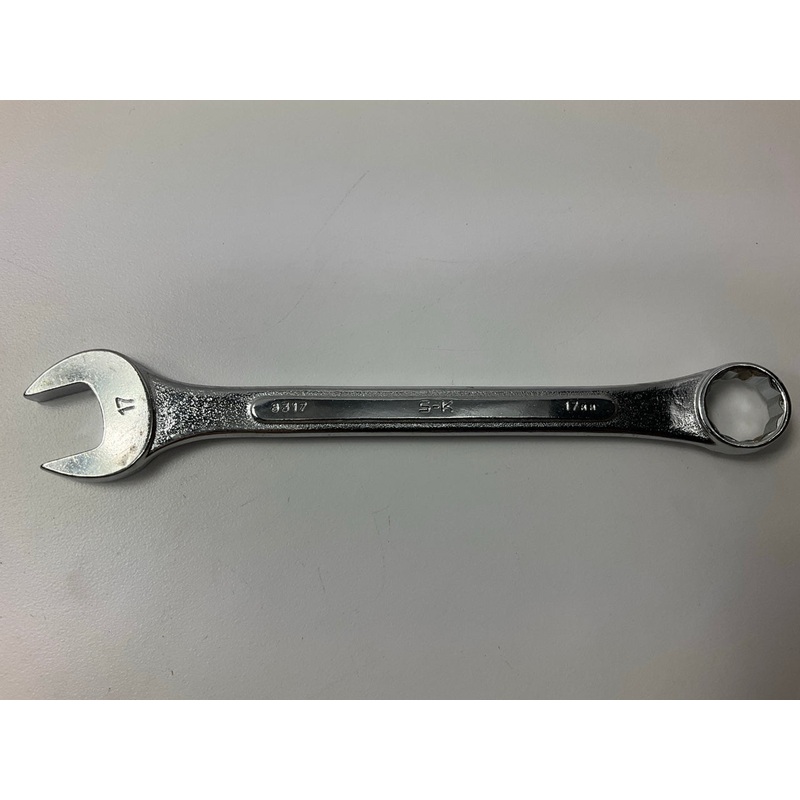 VINTAGE - SK Hand Tool 8317 17mm Metric Combinaion Wrench - MADE IN USA