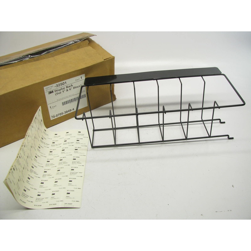 3m 051131-32501 Display Rack For 5'' & 6'' Discs For Peg Board Rack