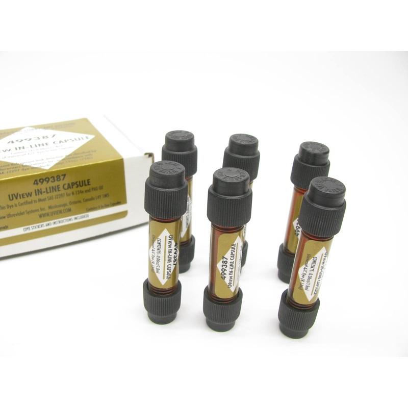 499387 UView Automotive A/C Dye Capsules 6 X 0.06oz