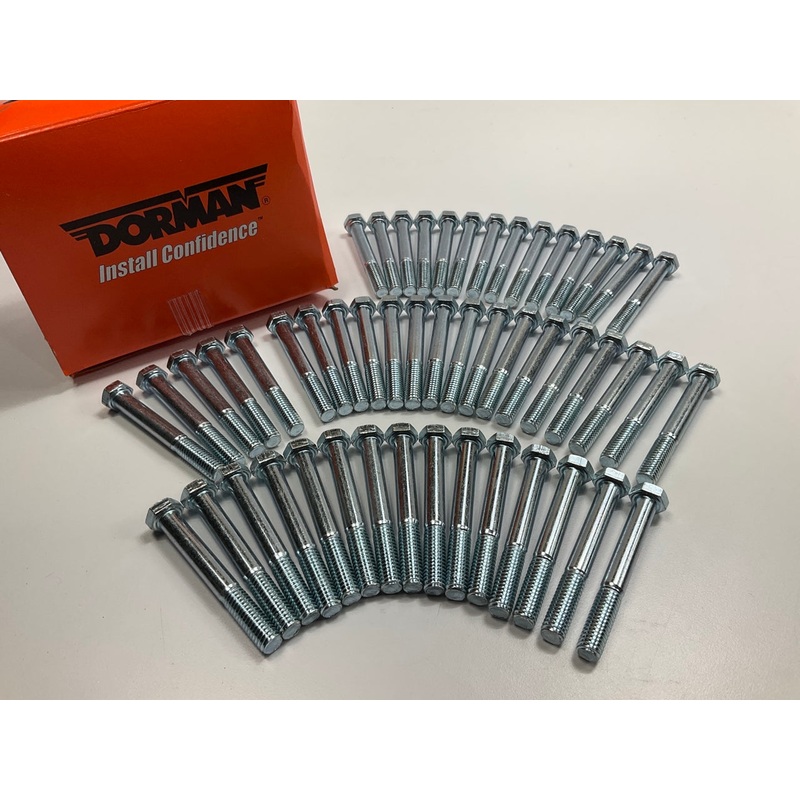 50 PACK -  Dorman 170-230 Cap Screw Hex Head Bolts, Grade 5, 3/8-16 X 3''