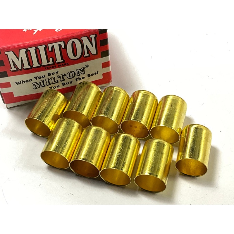 6 Pcs - Milton 1654-6  1'' X .656'' ID Brass Ferrule For 21/32'' OD Hose
