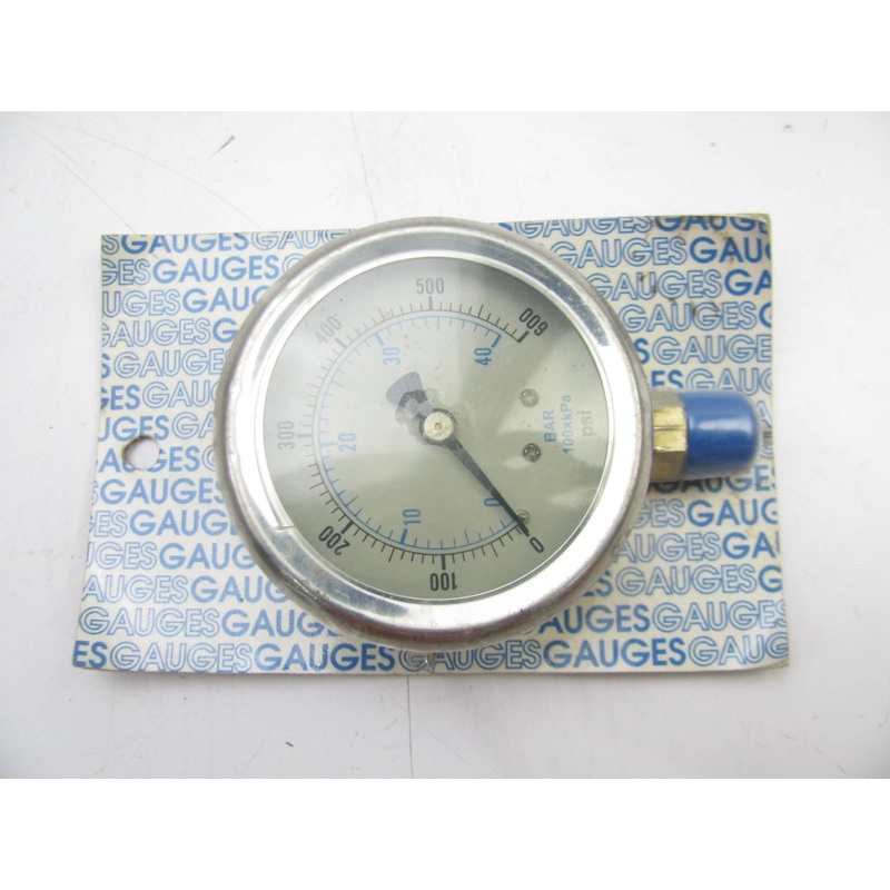 600 PSI LIQUID FILLED PRESSURE GAUGE 2.5IN FACE 1/4IN NPT BOTTOM MOUNT LM600