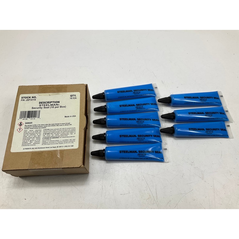 8 PCs - Steelman JSP10118 Bolt & Screw Security Automotive Sealant 1 Oz Tube