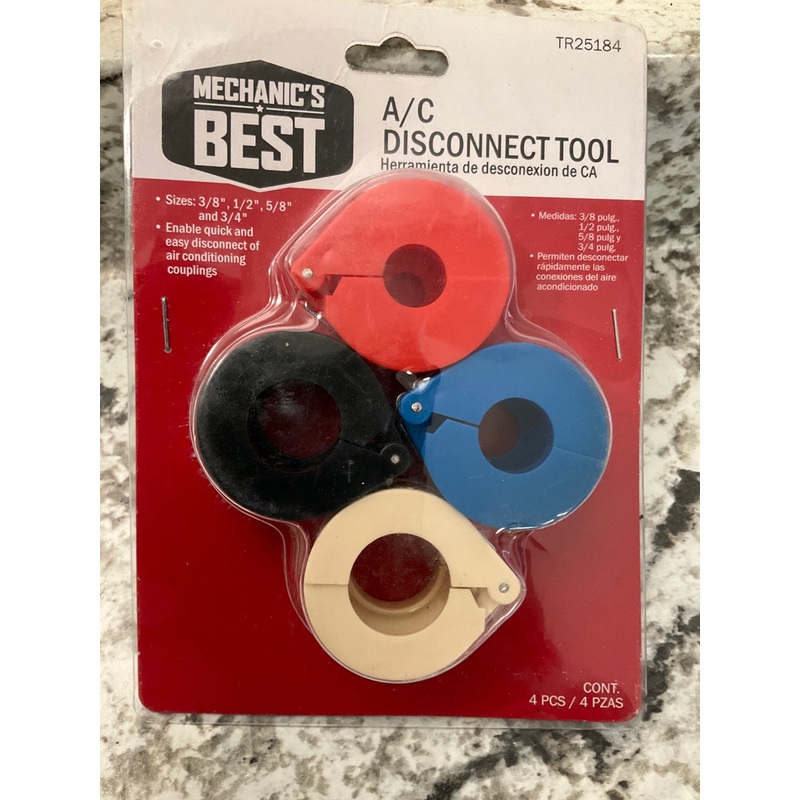 A/C Air Conditioning Spring Lock Coupler Quick Disconnect Tool Set TR25184