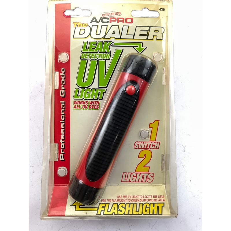 A/C Pro 439 Certified UV Leak Detection Flashlight For Finding A/C System Leaks