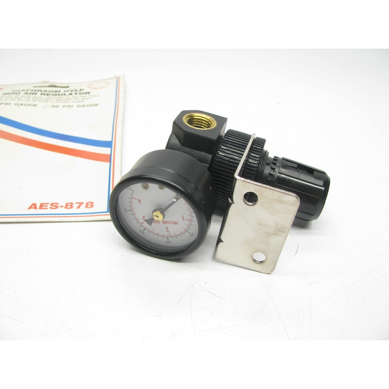 AES 878  HVLP Air Regulator With 1/4'' NPT Diaphragm
