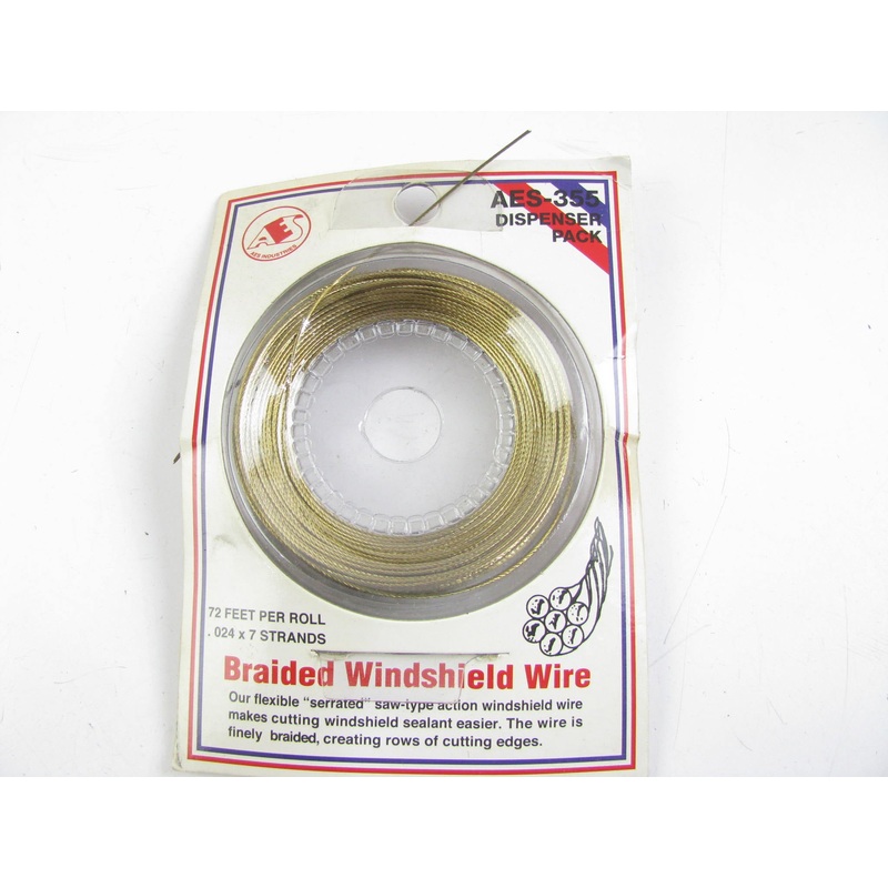 Aes Industries AES-355  WIndshield Cut-out Wire Braided 72ft
