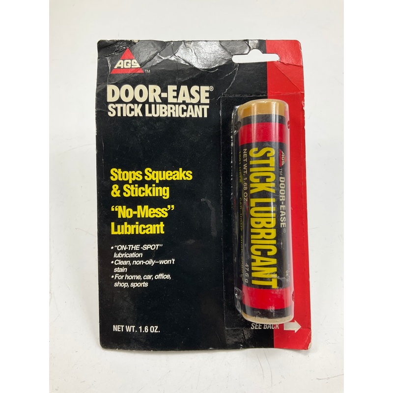 AGS DEK-3H Door-Ease Stick Lubricant, 1.6 Oz, Stops Squeaks & Sticking Doors