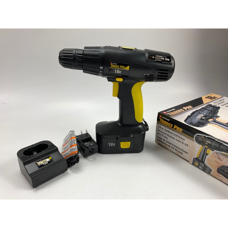 Alltrade 836710 Cordless Drill - 18V 1 Speed, With Battery & Charger