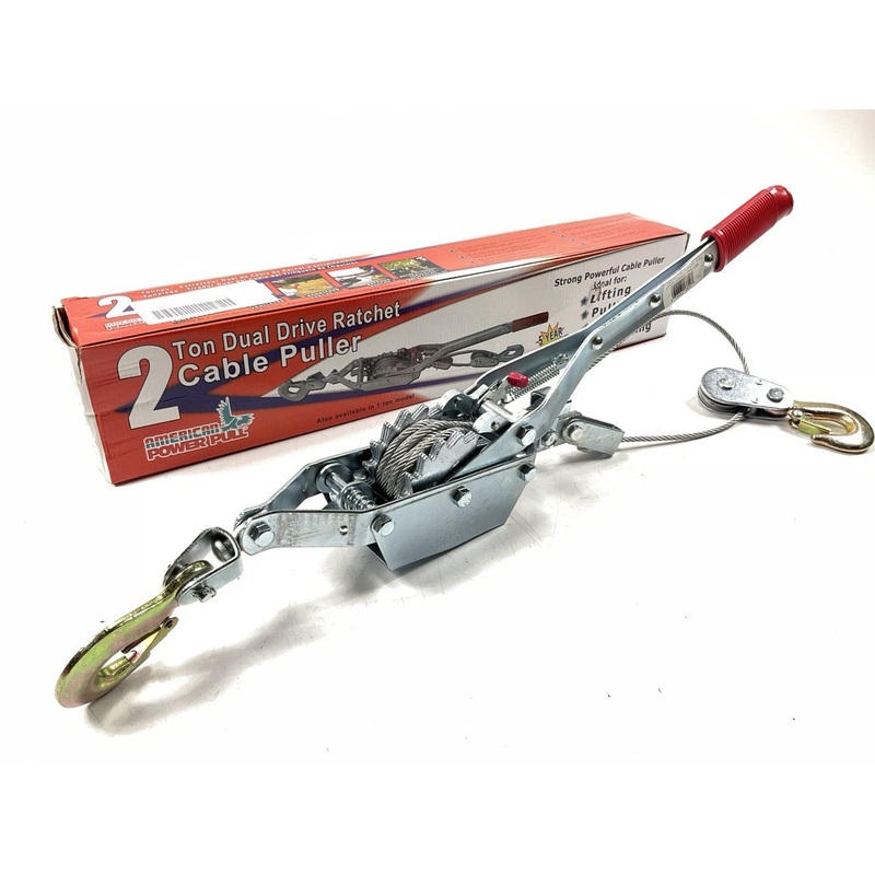 American Power Pull 18600 2 Ton Dual Drive Ratchet Cable Puller