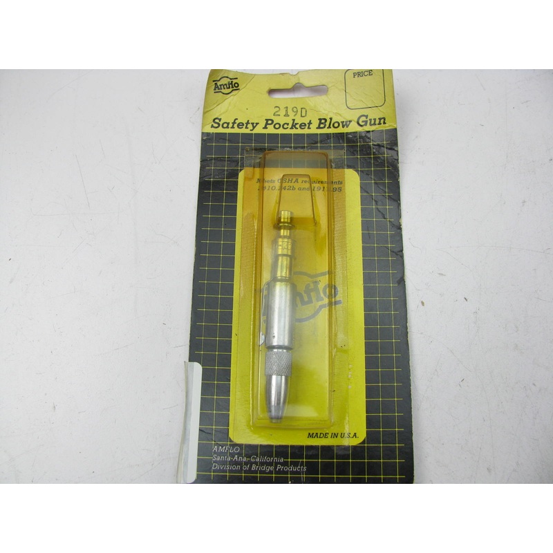 Amflo 219D Safety Pocket Blow Gun - 1/4'' NPT Inlet 1/8'' Outlet