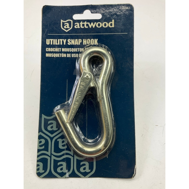 Attwood 7653L3 Utility Snap Hook, 500 Lbs Load Limit, 4'' Long